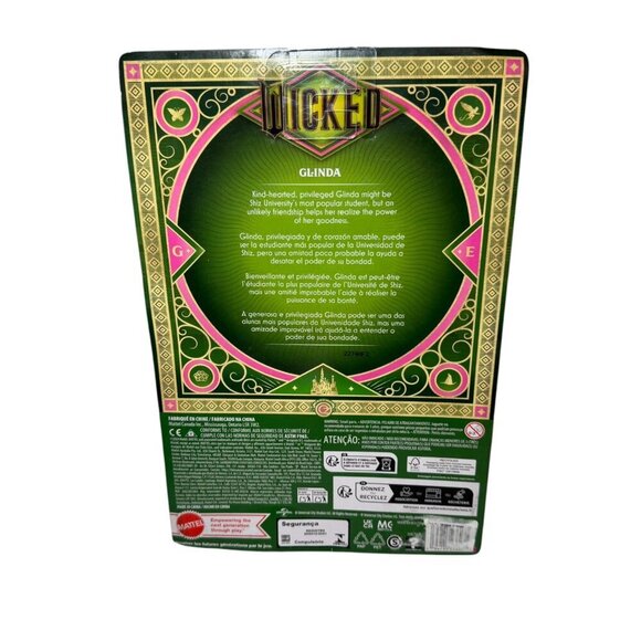 Universal Pictures Wicked Lot: Glinda, Deluxe Elphaba Fashion Dolls + Throw NEW - Picture 6 of 10